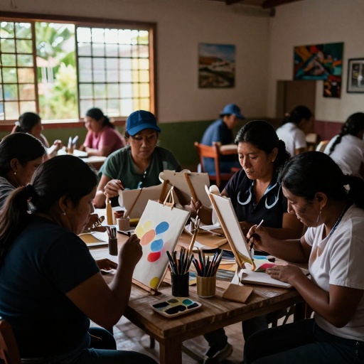 Arte y creatividad: El GAD Parroquial de Limonal fortalece el tejido social con talleres