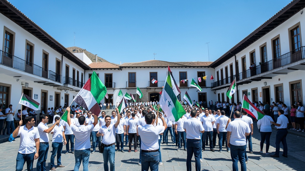 Estudiantes españoles acampan en universidades para apoyar a Palestina