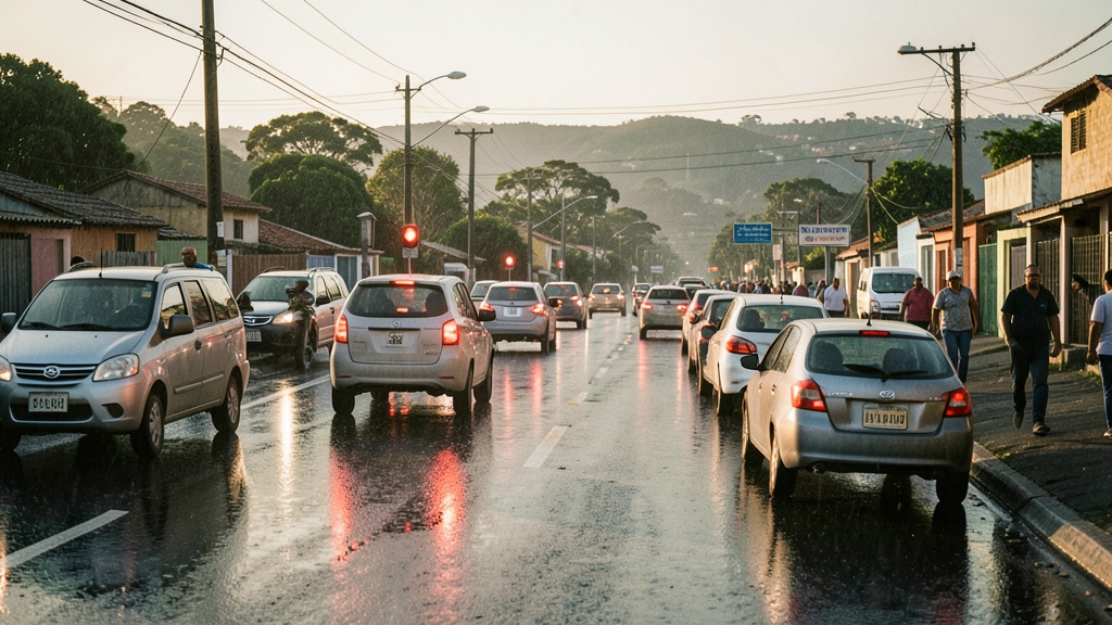 Vía Babahoyo-Jujan sigue anegada; conductores ignoran restricción de paso