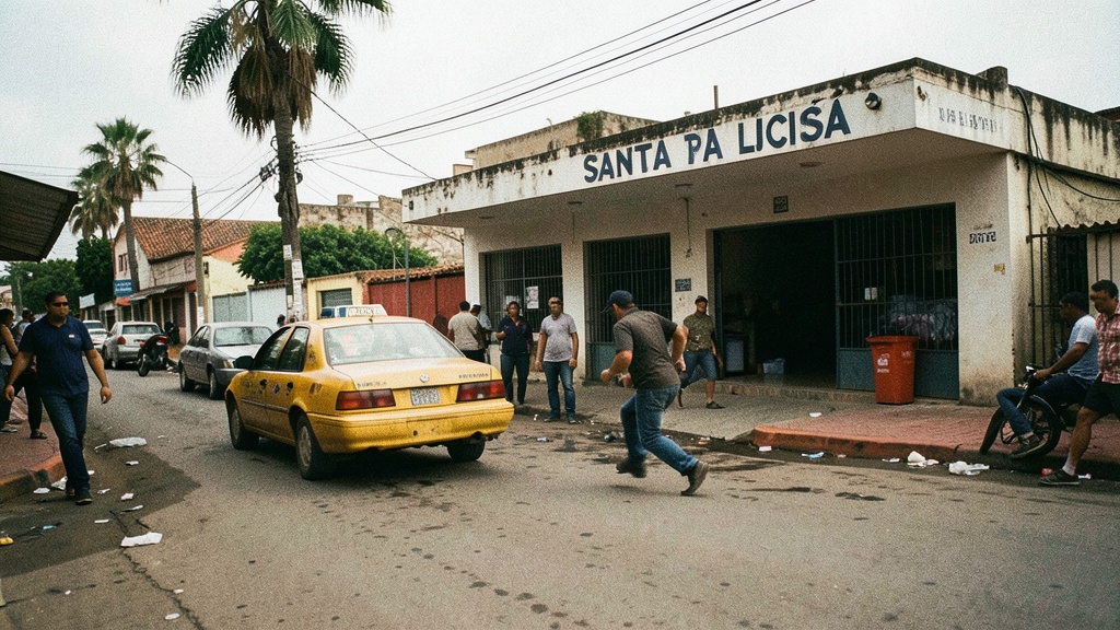 Ataque contra agentes de tránsito en Santa Lucía: bajarse del taxi les salvó la vida