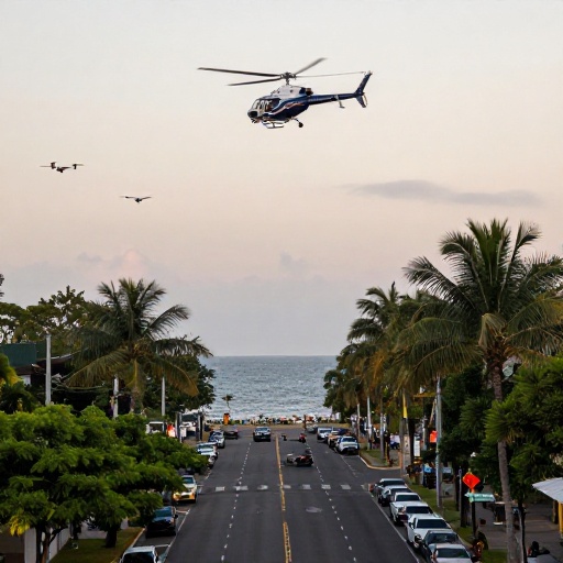 Policía del Guayas intensifica operativo con drones y helicópteros en seis distritos