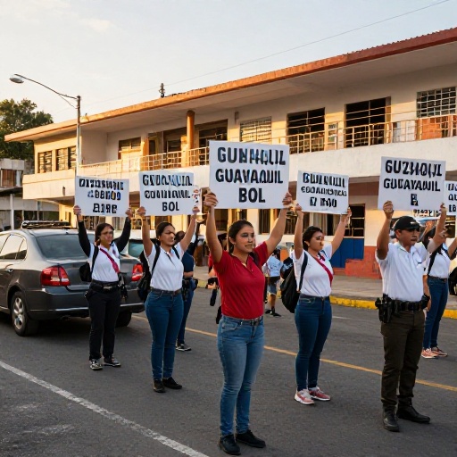 UNE exige al Gobierno de Noboa proteger las escuelas del Guayas de la violencia