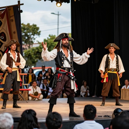 La Prefectura del Guayas invita a 'Domingos de Arte' con obra teatral pirata este 16 de agosto