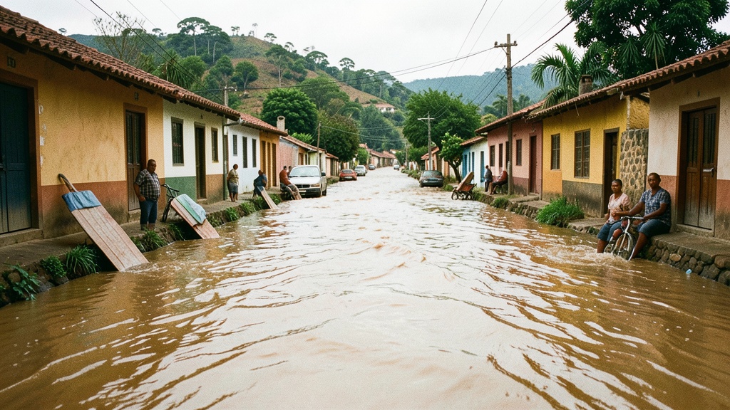 Recintos de Daule permanecen aislados por el desbordamiento del río Pula y las descargas de la represa