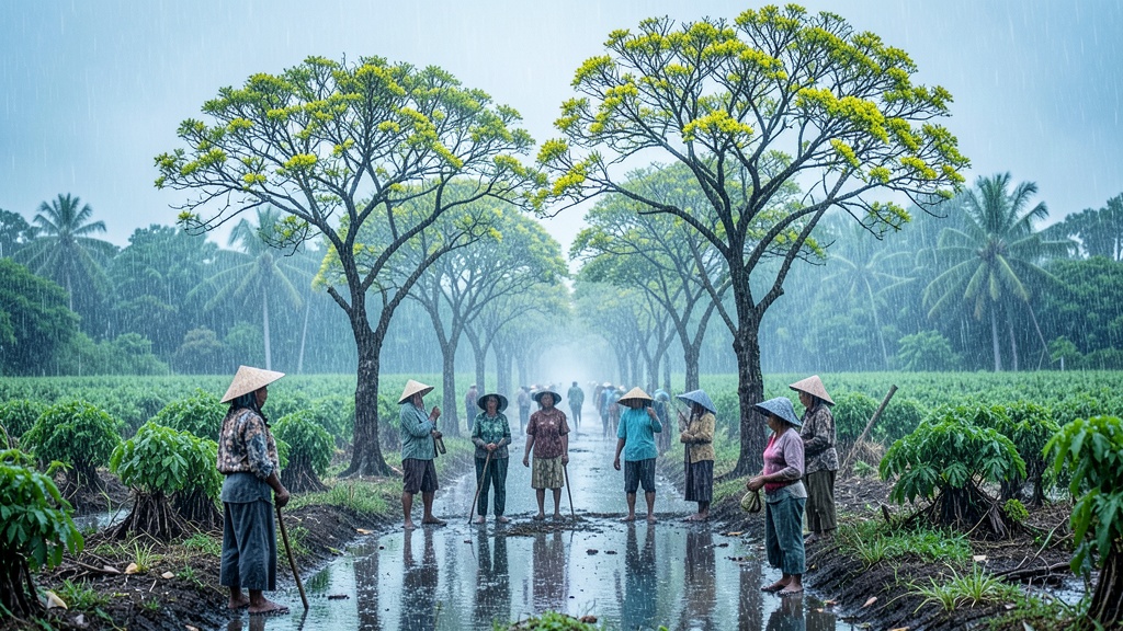 El florecimiento de los guayacanes en Colimes se adelantó por las lluvias tempranas