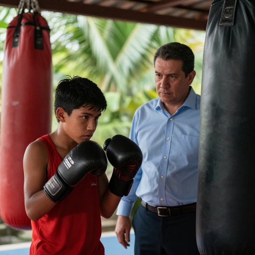 Prefecto Encalada impulsa el talento de Hiroshi, campeón nacional de boxeo