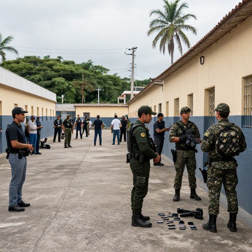 Fuerzas Armadas incautan armas y celulares en operativos penitenciarios del Guayas