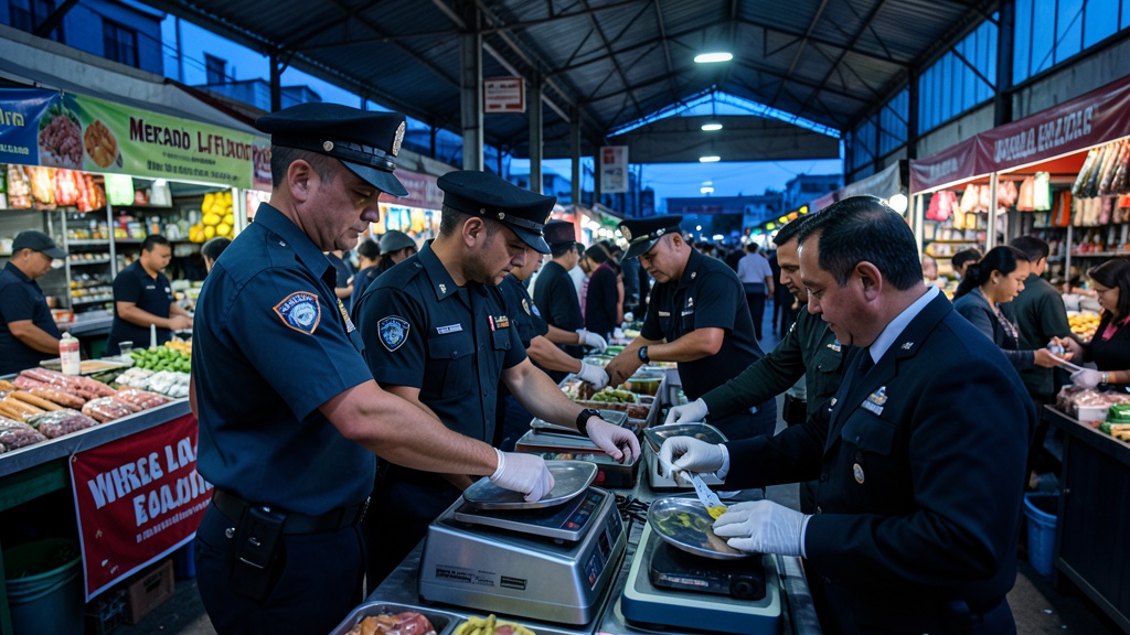 Intendencia de Policía descomisa balanzas y fiscaliza precios en el mercado La Florida