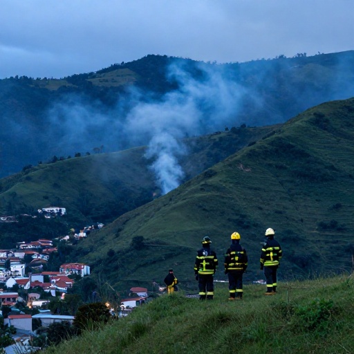 Incendio forestal en El Quinche queda bajo control tras horas de trabajo