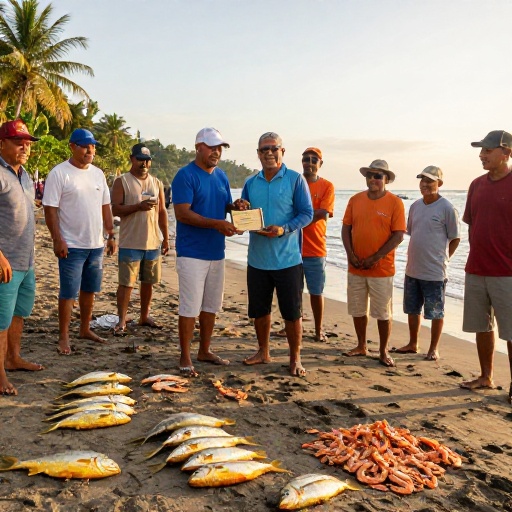 Tradición y mar: Dorado y camarones son los premios del Palo Ensebado en Olón