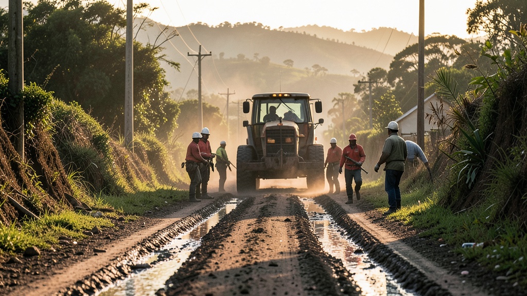 Rehabilitan 11,1 km de vías rurales en Jujan para impulsar la producción agropecuaria