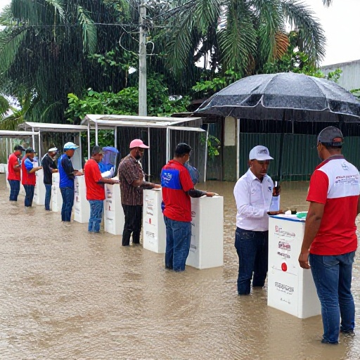 368 sedes electorales del Guayas bajo alerta por El Niño