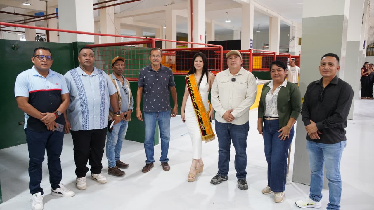 Alcaldía de Santa Lucía verifica avance de obras de mantenimiento en el Mercado Municipal