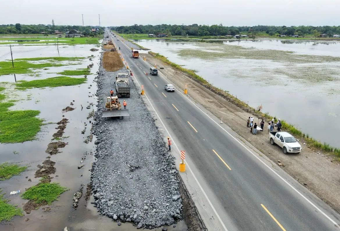 Prefectura del Guayas avanza en ampliación a 4 carriles de vía Durán-Jujan