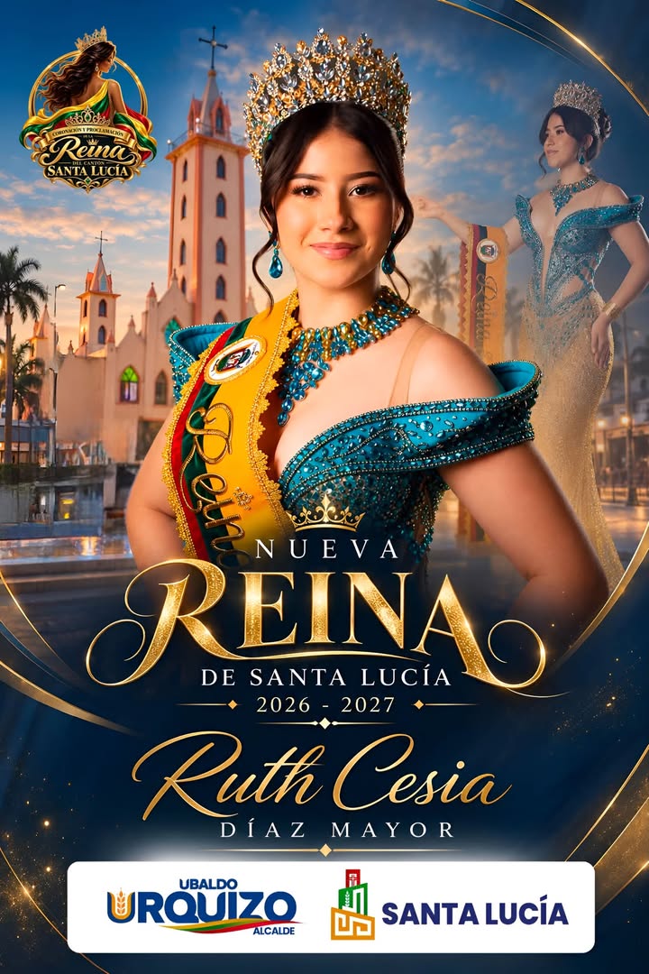 Ruth Cesia Díaz Mayor es proclamada nueva Soberana de Santa Lucía