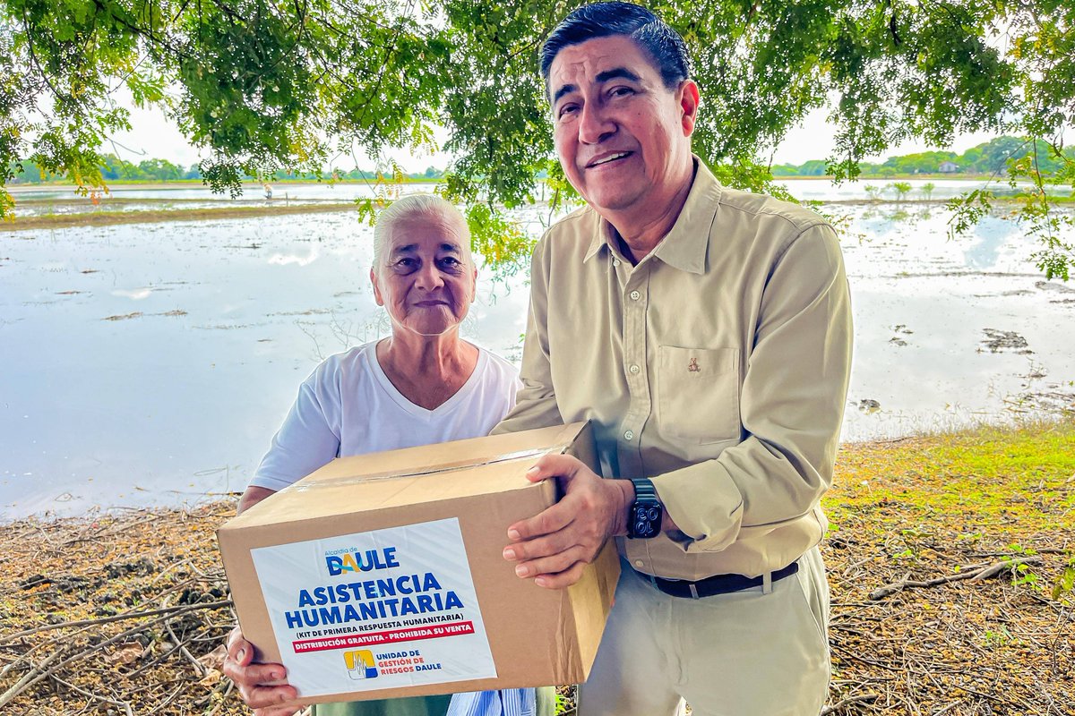 Asistencia humanitaria llega a familias de Daule tras recorrido por tres barrios