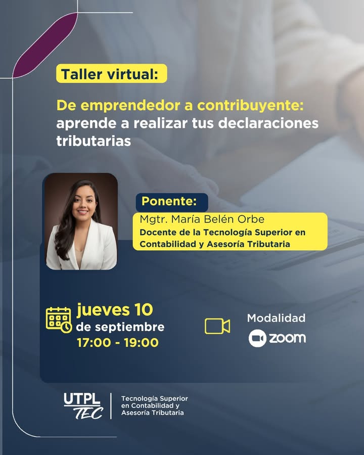 GAD Palestina ofrece taller virtual para emprendedores sobre obligaciones tributarias