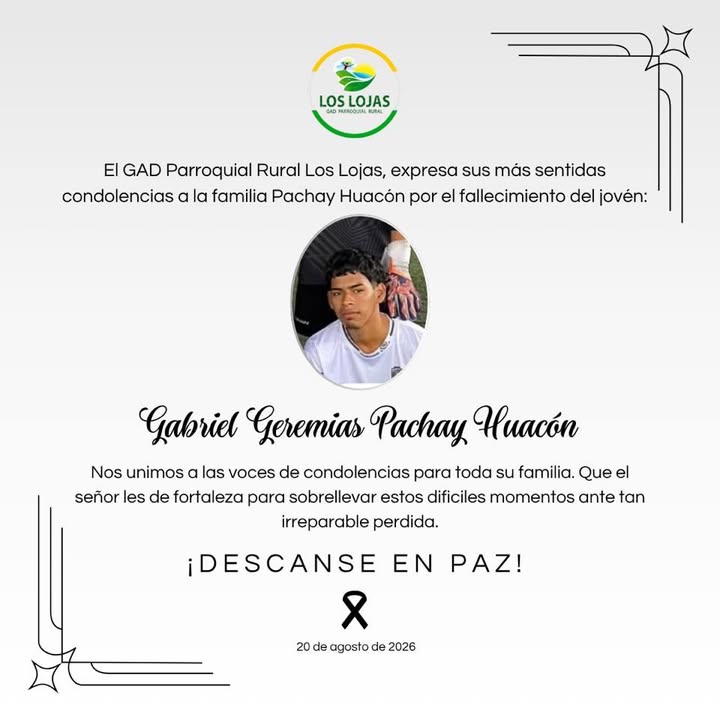 Luto en Los Lojas: Fallece Gabriel Pachay Huacón