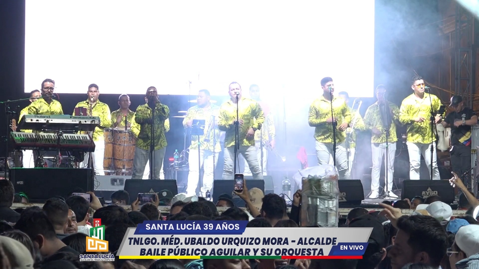 Aguilar y su Orquesta cerró las fiestas de los 39 años de Santa Lucía