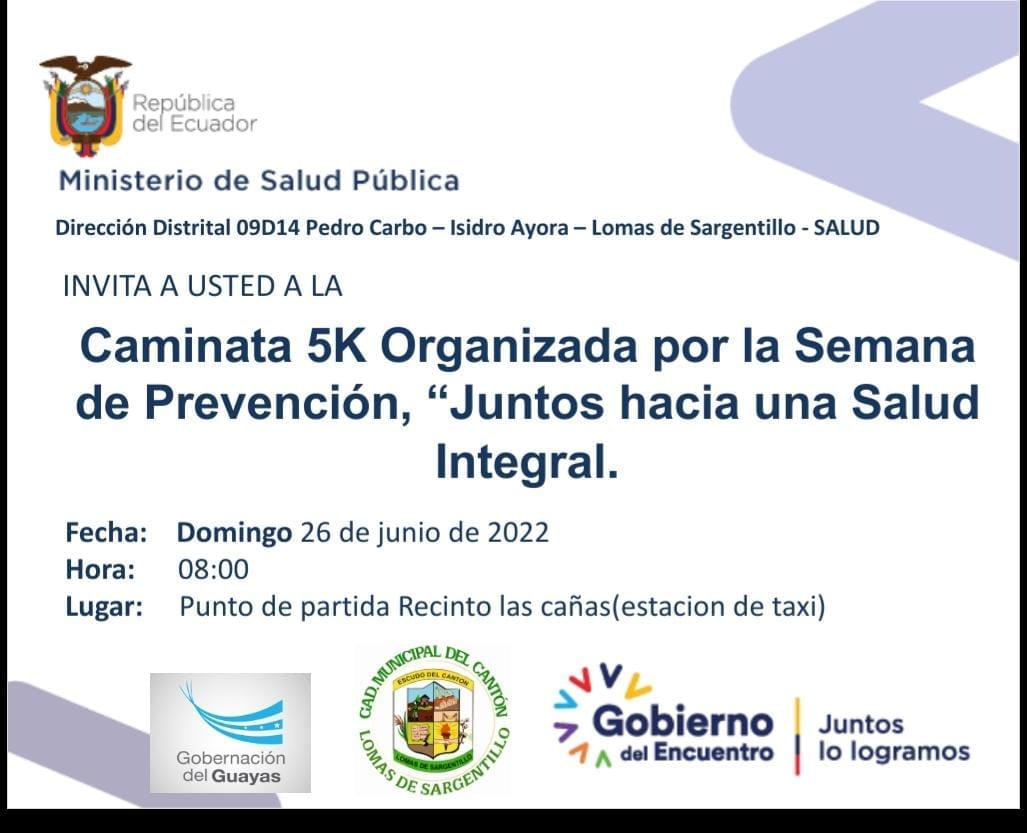 Camino 5K por Salud Integral une a Lomas de Sargentillo en junio