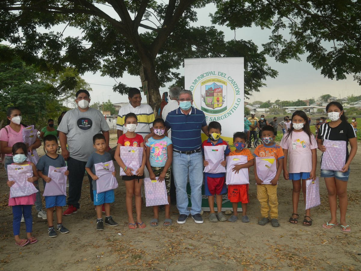 Niños de Las Cañas recibieron regalos en entrega comunitaria del Municipio