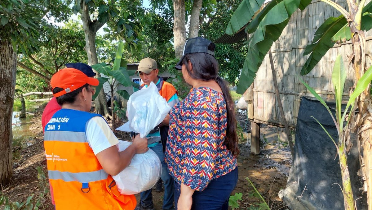 Asistencia humanitaria llega a 58 familias en El Achiote tras desborde del río Los Amarillos