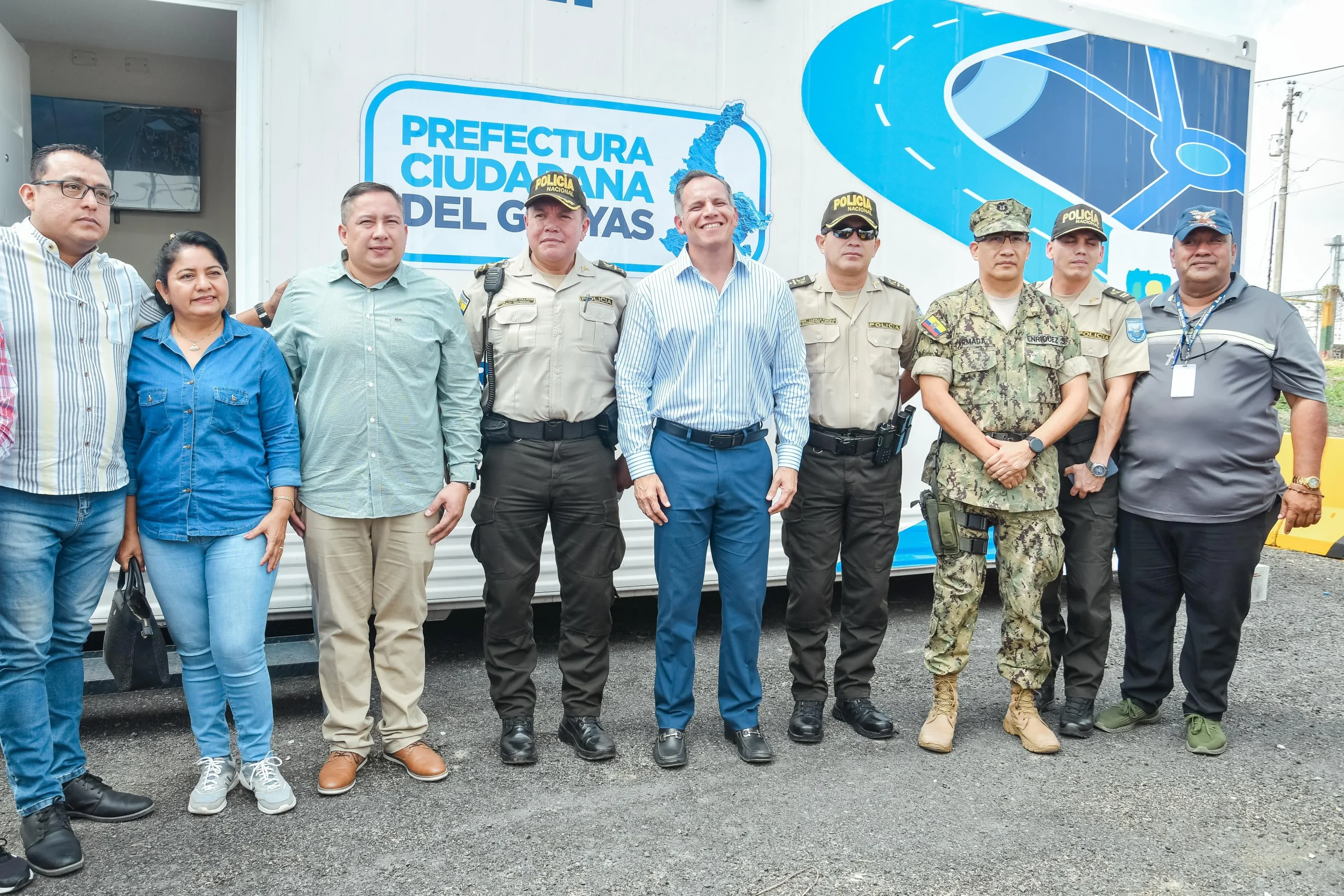 Prefectura del Guayas inauguró séptimo punto de control en Santa Lucía