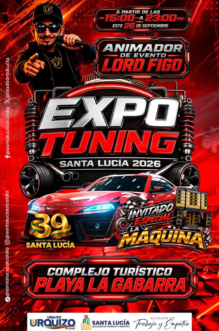 Expo Tuning Santa Lucía 2026 llega a Playa La Gabarra este sábado