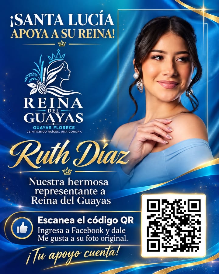Santa Lucía impulsa el voto digital para Ruth Díaz en Reina del Guayas