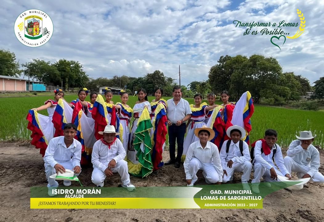 Isidro Morán apoya las fiestas patronales de Estero Loco en Lomas de Sargentillo