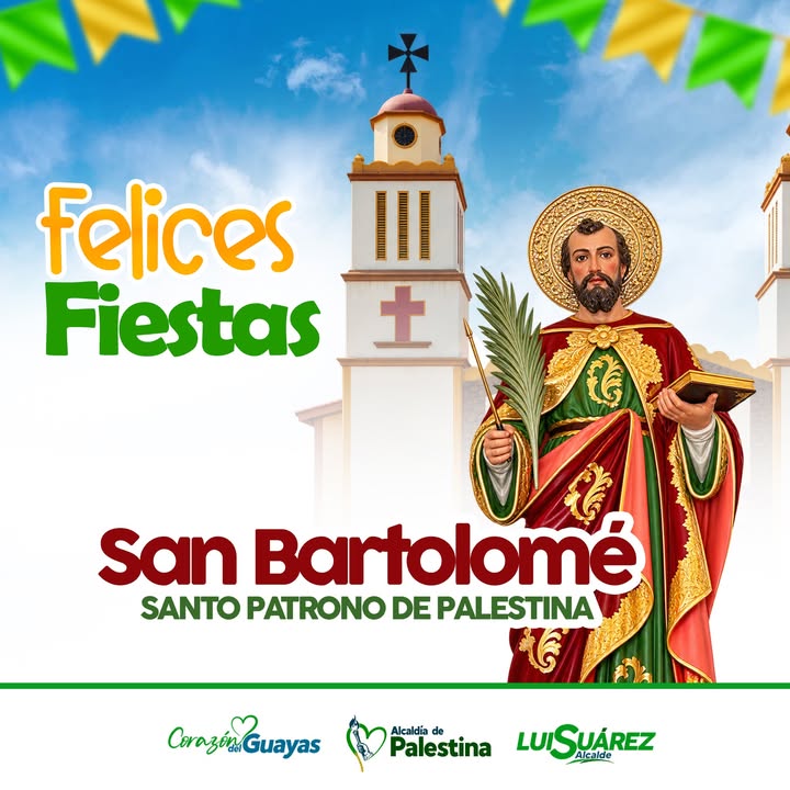 Palestina celebra a San Bartolomé con fe y esperanza desde su Alcaldía